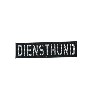 Lasercut Patch "DIENSTHUND" Schwarz Weiß...