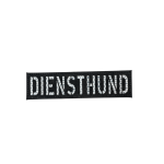 Lasercut Patch "DIENSTHUND" Black White reflective
