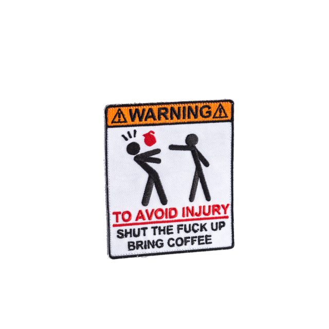 Patch "Coffee or Injury"