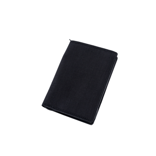 Documents folder in A6 size sheet with a zipper  Black