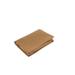 Documents folder in A6 size sheet with a zipper Coyote brown