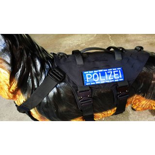 identification patch "Polizei" blue/silver