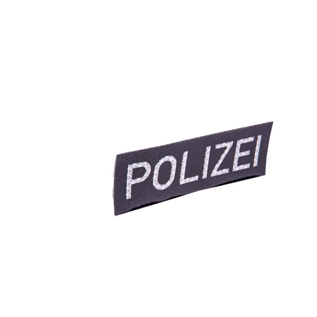 identification patch Polizei black/silver