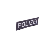 identification patch "Polizei" black/silver