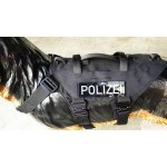 Identification patch "POLIZEI"  Black/Silver
