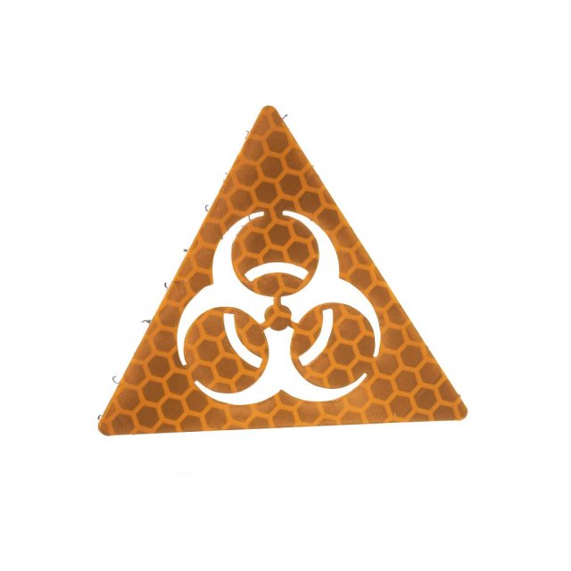 md-textil reflective patch "Biohazard"