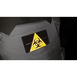 md-textil Reflexionspatch "Biohazard"