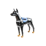 Service dog identification blanket royal blue